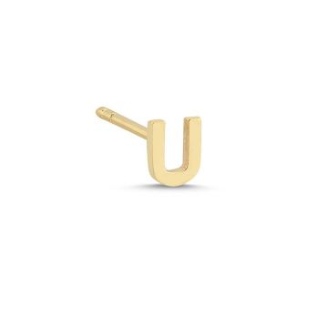 Nuran U ørestik i guld - 1 stk.