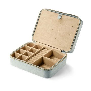 OLE LYNGGAARD COPENHAGEN smykkeskrin, 100% jade (lysegrøn) råsilke