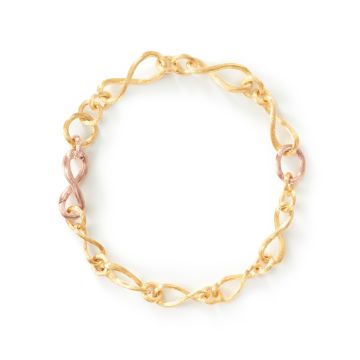 OLE LYNGGAARD COPENHAGEN Love armbånd i 18 kt rød og rosaguld