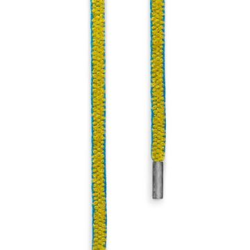 OLE LYNGGAARD COPENHAGEN Chenille Mokuba snor oliven/turkis endestykker lige Sterling sølv længde 130 cm