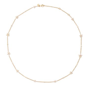 OLE LYNGGAARD COPENHAGEN Shooting Stars halskæde med 11 stjerner - i alt 0,81ct TW.VS