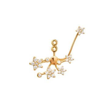 OLE LYNGGAARD COPENHAGEN Shooting Stars 18 kt. guld ørevedhæng med brillanter, 1 stk
