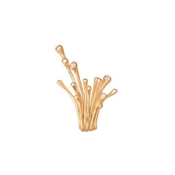 OLE LYNGGAARD COPENHAGEN BoHo øreclips 18 kt. guld med 5 brillanter (stk)