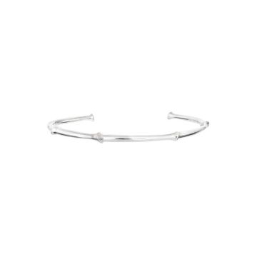 OLE LYNGGAARD COPENHAGEN Nature sølv bangle, blank 