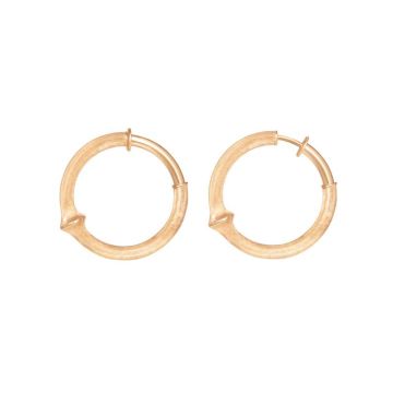 OLE LYNGGAARD COPENHAGEN Nature 18 kt. guld creol, stor - Ø28