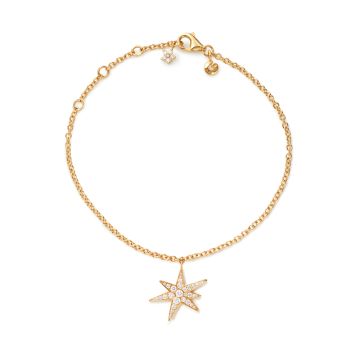 OLE LYNGGAARD COPENHAGEN Funky Stars armbånd i 18 karat guld med 38 diamanter på i alt 0,21ct TW.VS 