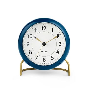 Arne Jacobsen Blå Station bordur med alarm, ø 11 cm