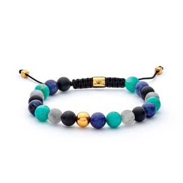 Alexander Lynggaard Color Up armbånd Amsterdam Braided 6mm - Justerbar