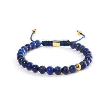 Alexander Lynggaard Lapis lazuli flettet armbånd - 6 mm