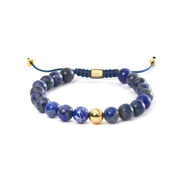 Alexander Lynggaard Lapis lazuli flettet armbånd - 8 mm
