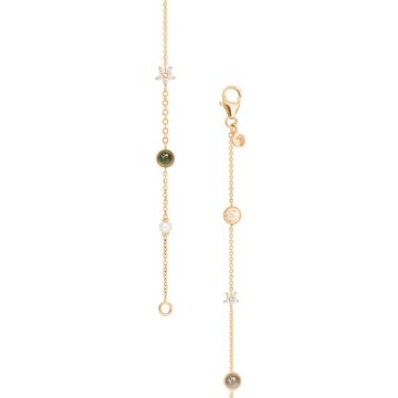 OLE LYNGGAARD COPENHAGEN Shooting Stars 18 kt guld armbånd med mix af sten