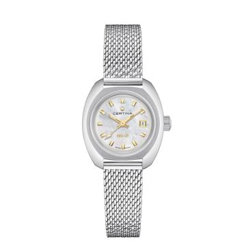 Certina DS 2 Powermatic 80 dameur i stål med meshlænke