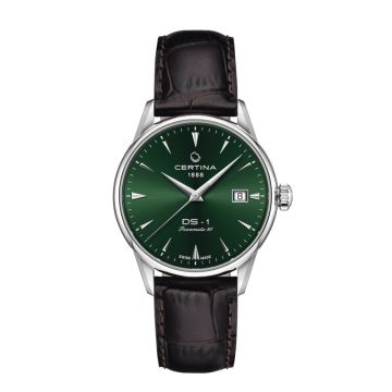 Certina DS-1 herreur i stål med grøn urskive -Automatik