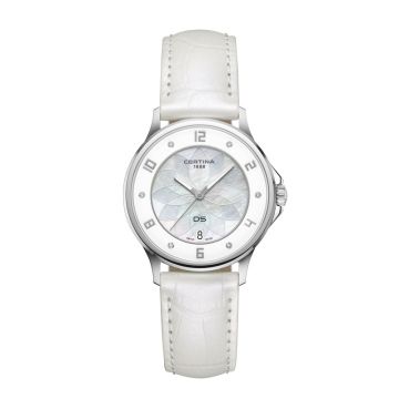 Certina DS-6 Lady dameur med perlemor og diamanter Ø35