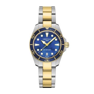 Certina DS Action Lady dameur med blå perlemorsskive Ø34