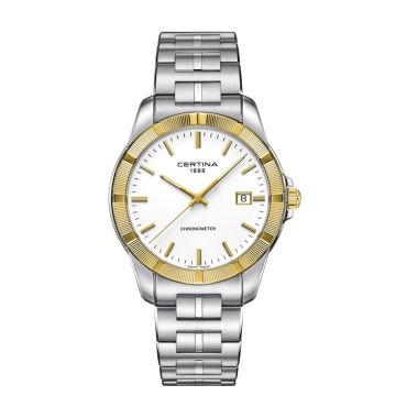 Certina DS Jubile herreur i stål med hvid urskive -Automatik