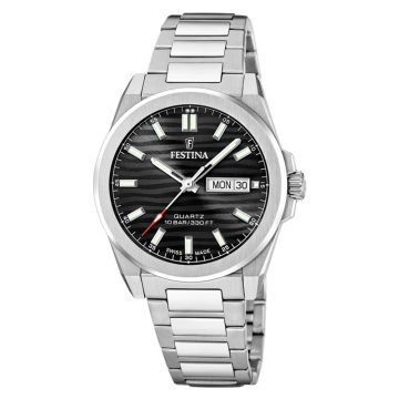 Festina Swiss Made Dune herreur med sort skive - Ø40