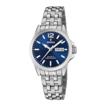 Festina Acero Clasico dameur med blå skive - Ø30