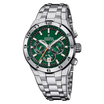 Festina Chrono Bike herreur i stål med chronograph
