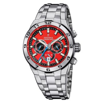 Festina Chrono Bike herreur i stål med chronograph