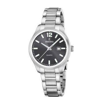 Festina Acero dameur med grå skive - Ø34