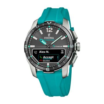 Festina Connected herreur i titanium med grå urskive