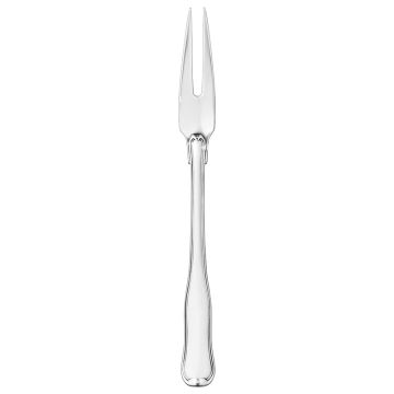 Georg Jensen Dobbelt Riflet Steggaffel, sølv