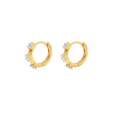 Hultquist Zoe øreringe i forgyldt med zirkoner