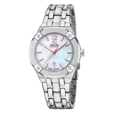 Jaguar Executive Lady dameur i stål med perlemorsskive