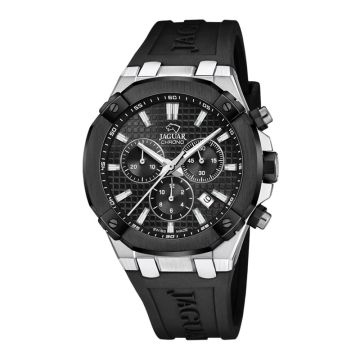 Jaguar Executive herreur i stål med chronograf og sort skive