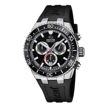 Jaguar Executive herreur i stål med chronograf og sort skive