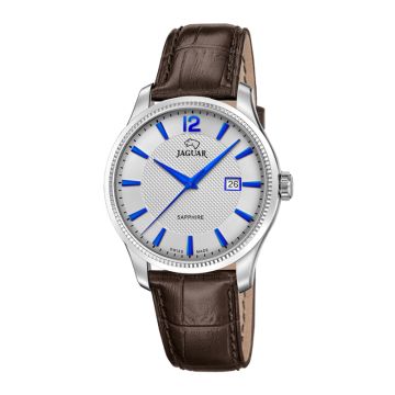 Jaguar Acamar herreur i stål med blå detaljer -Ø40