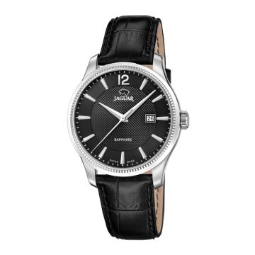 Jaguar Acamar herreur i stål med sort skive -Ø40