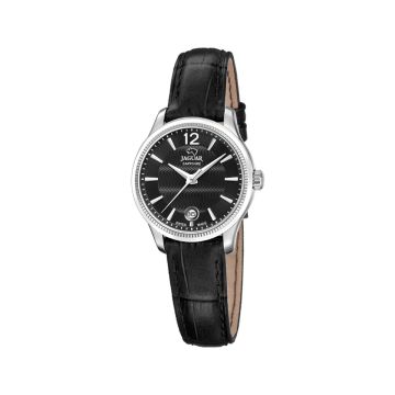 Jaguar Acamar Classic dameur i stål med sort rem - Ø29