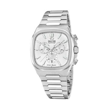 Jaguar Rondcarre herreur i stål med lænke - Ø41