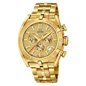 JAGUAR Special Edition 2017 chrono armbåndsur i guldfarvet stål med guldfarvet skive
