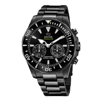 Jaguar Hybrid Diver Special Edition herreur i sort stål med lænke