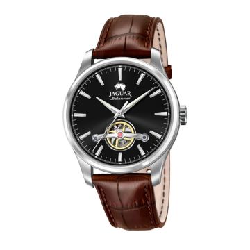 Jaguar Herreur Balancier Automatic, Sort skive, Stål