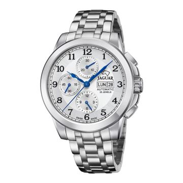 Jaguar Herreur Aut Valjoux Eta 7750, Grå skive, Stål