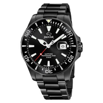 Jaguar Herreur Executive Diver, sort lænke, Sort skive, IP