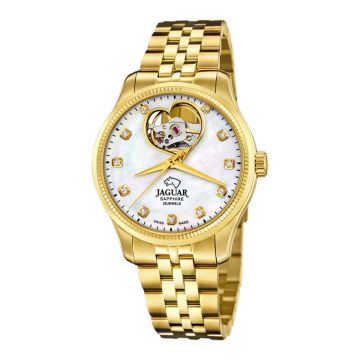 Jaguar Automatic dameur i guldfarvet med perlemor skive