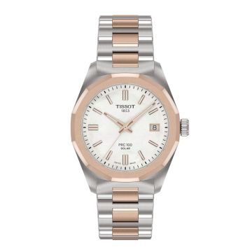 Tissot PRC 100 Solar dameur med perlemor - Ø35