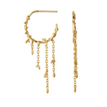 ByBiehl Jungle Ivy Hoop i forgyldt