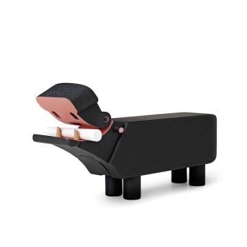 Kay Bojesen Flodhest med sort tavlelak