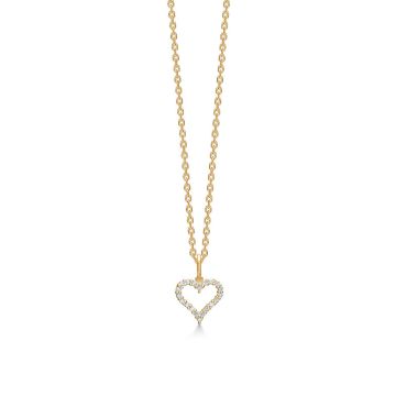 Mads Z Tender Heart 14 kt. guld vedhæng med brillanter 0,12 ct. W.SI