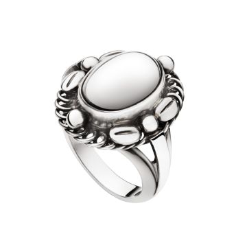 Georg Jensen Moonlight Blossom ring sølvsten 