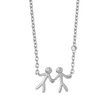 ByBiehl My Love together 2 halskæde i sølv