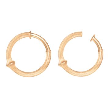 OLE LYNGGAARD COPENHAGEN Nature 18 kt. guld øreclips, stor- Ø28