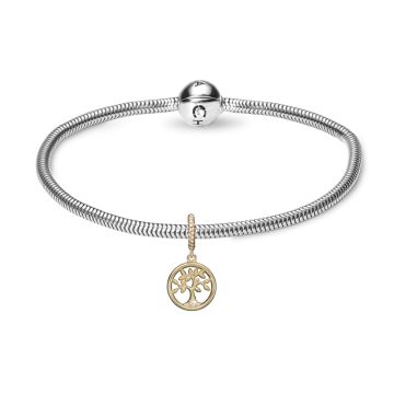 Christina Jewelry sølvarmbånd med Tree of Life vedhæng i forgyldt
