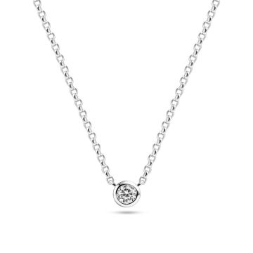 Sif Jakobs Sarzana Uno halskæde i sølv med cubic zirkonia 